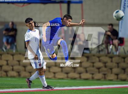 Thumbnail 1 in San Elizario vs Hidalgo Early College  (UIL 4A Soccer Semifinal) photogallery.