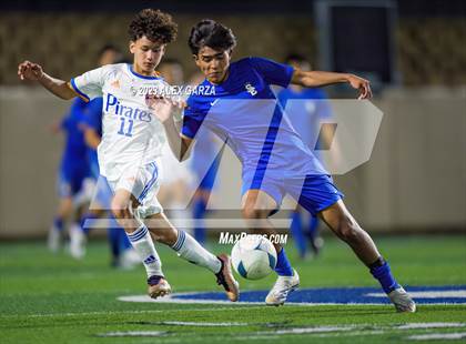 Thumbnail 2 in San Elizario vs Hidalgo Early College  (UIL 4A Soccer Semifinal) photogallery.