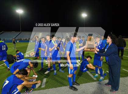 Thumbnail 1 in San Elizario vs Hidalgo Early College  (UIL 4A Soccer Semifinal) photogallery.