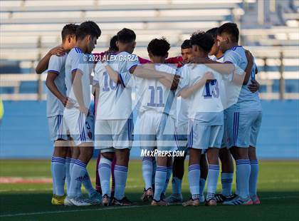 Thumbnail 1 in San Elizario vs Hidalgo Early College  (UIL 4A Soccer Semifinal) photogallery.