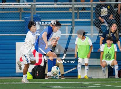 Thumbnail 2 in San Elizario vs Hidalgo Early College  (UIL 4A Soccer Semifinal) photogallery.