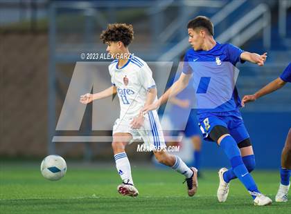 Thumbnail 2 in San Elizario vs Hidalgo Early College  (UIL 4A Soccer Semifinal) photogallery.