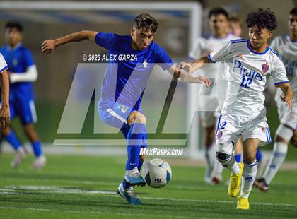 Thumbnail 2 in San Elizario vs Hidalgo Early College  (UIL 4A Soccer Semifinal) photogallery.