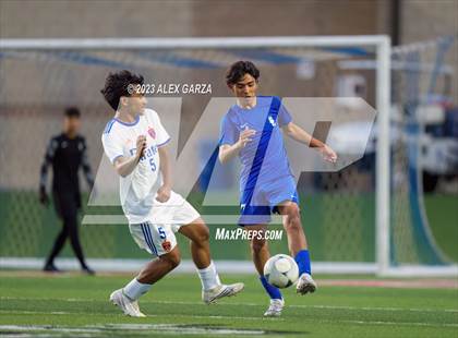 Thumbnail 2 in San Elizario vs Hidalgo Early College  (UIL 4A Soccer Semifinal) photogallery.