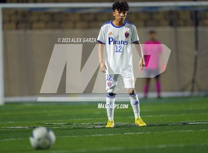 Thumbnail 3 in San Elizario vs Hidalgo Early College  (UIL 4A Soccer Semifinal) photogallery.