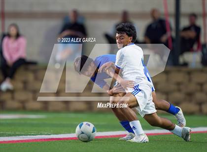 Thumbnail 3 in San Elizario vs Hidalgo Early College  (UIL 4A Soccer Semifinal) photogallery.