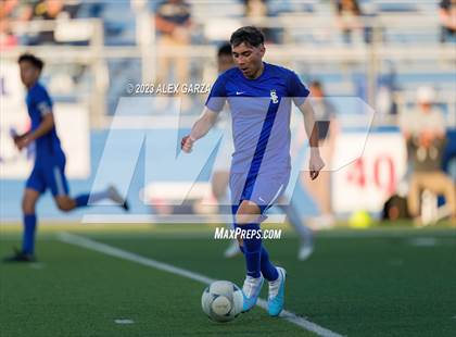 Thumbnail 2 in San Elizario vs Hidalgo Early College  (UIL 4A Soccer Semifinal) photogallery.