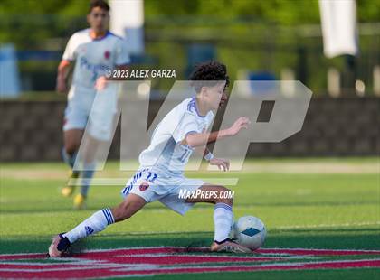 Thumbnail 1 in San Elizario vs Hidalgo Early College  (UIL 4A Soccer Semifinal) photogallery.