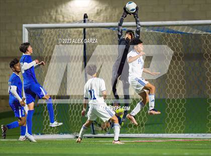 Thumbnail 3 in San Elizario vs Hidalgo Early College  (UIL 4A Soccer Semifinal) photogallery.