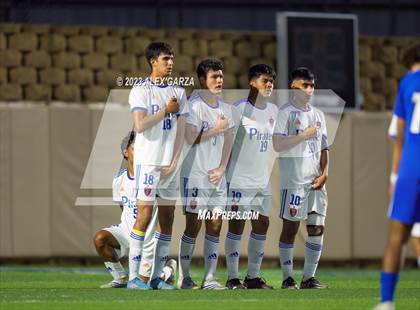 Thumbnail 2 in San Elizario vs Hidalgo Early College  (UIL 4A Soccer Semifinal) photogallery.