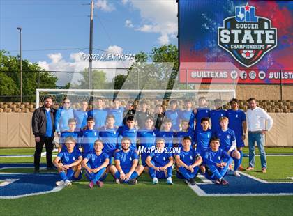 Thumbnail 2 in San Elizario vs Hidalgo Early College  (UIL 4A Soccer Semifinal) photogallery.