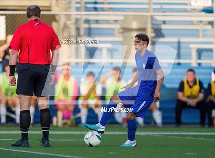 Thumbnail 3 in San Elizario vs Hidalgo Early College  (UIL 4A Soccer Semifinal) photogallery.