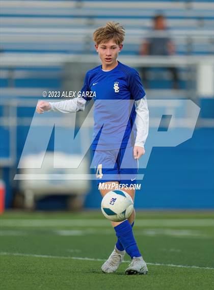 Thumbnail 2 in San Elizario vs Hidalgo Early College  (UIL 4A Soccer Semifinal) photogallery.