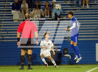 Thumbnail 2 in San Elizario vs Hidalgo Early College  (UIL 4A Soccer Semifinal) photogallery.