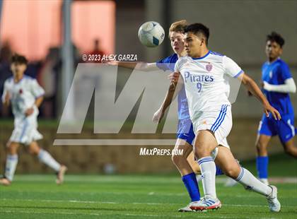 Thumbnail 3 in San Elizario vs Hidalgo Early College  (UIL 4A Soccer Semifinal) photogallery.