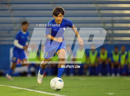 Thumbnail 2 in San Elizario vs Hidalgo Early College  (UIL 4A Soccer Semifinal) photogallery.