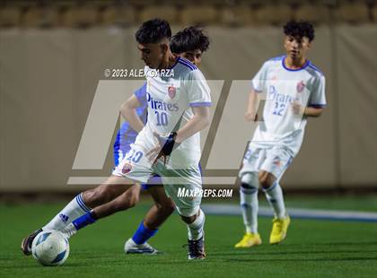 Thumbnail 3 in San Elizario vs Hidalgo Early College  (UIL 4A Soccer Semifinal) photogallery.