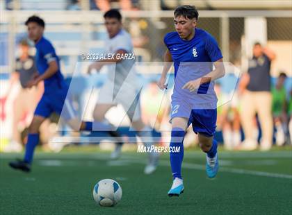 Thumbnail 1 in San Elizario vs Hidalgo Early College  (UIL 4A Soccer Semifinal) photogallery.