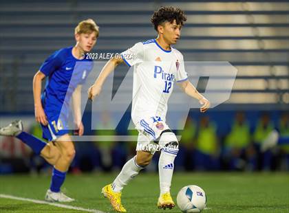 Thumbnail 2 in San Elizario vs Hidalgo Early College  (UIL 4A Soccer Semifinal) photogallery.