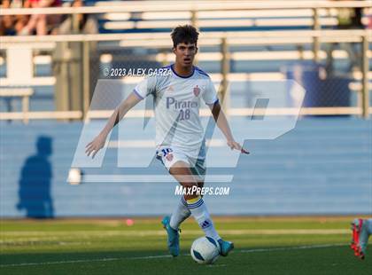 Thumbnail 3 in San Elizario vs Hidalgo Early College  (UIL 4A Soccer Semifinal) photogallery.