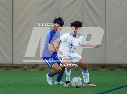 Thumbnail 1 in San Elizario vs Hidalgo Early College  (UIL 4A Soccer Semifinal) photogallery.