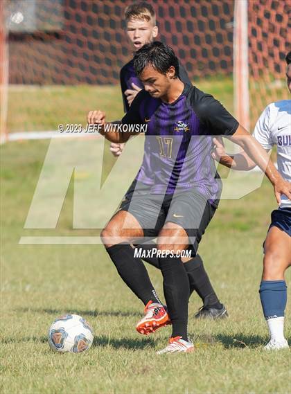 Thumbnail 1 in Terry Sanford vs. Jack Britt (3rd Annual 'B-Nice To You Heart' Boys' Soccer Jamboree) photogallery.
