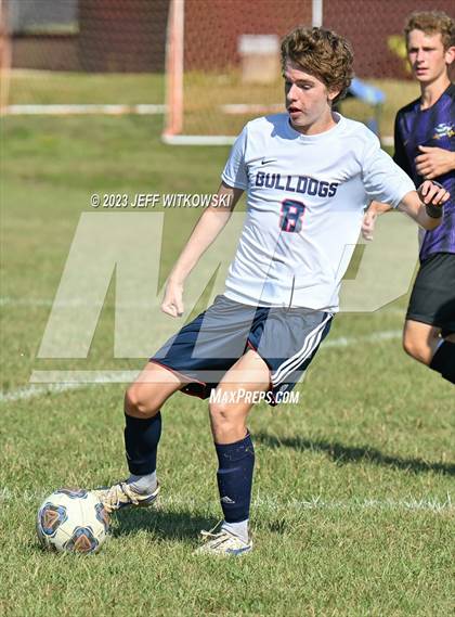 Thumbnail 2 in Terry Sanford vs. Jack Britt (3rd Annual 'B-Nice To You Heart' Boys' Soccer Jamboree) photogallery.