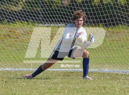 Thumbnail 2 in Terry Sanford vs. Jack Britt (3rd Annual 'B-Nice To You Heart' Boys' Soccer Jamboree) photogallery.