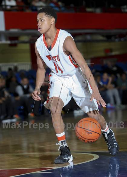 Thumbnail 1 in White Plains vs. Cardinal Spellman (Slam Dunk Tournament) photogallery.