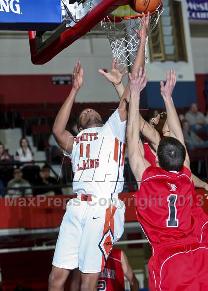 Thumbnail 2 in White Plains vs. Cardinal Spellman (Slam Dunk Tournament) photogallery.