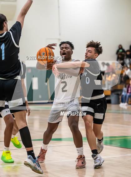 Thumbnail 2 in Victory Christian Academy vs. University City (MLK Showcase) photogallery.