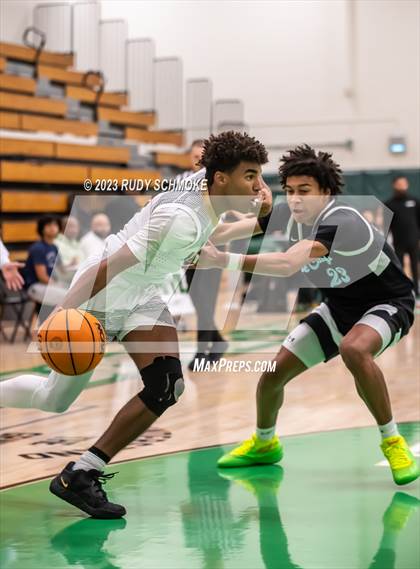 Thumbnail 3 in Victory Christian Academy vs. University City (MLK Showcase) photogallery.