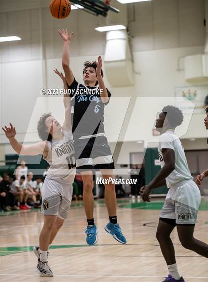 Thumbnail 1 in Victory Christian Academy vs. University City (MLK Showcase) photogallery.