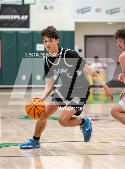 Thumbnail 1 in Victory Christian Academy vs. University City (MLK Showcase) photogallery.