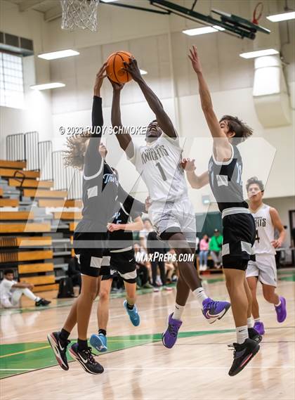 Thumbnail 3 in Victory Christian Academy vs. University City (MLK Showcase) photogallery.