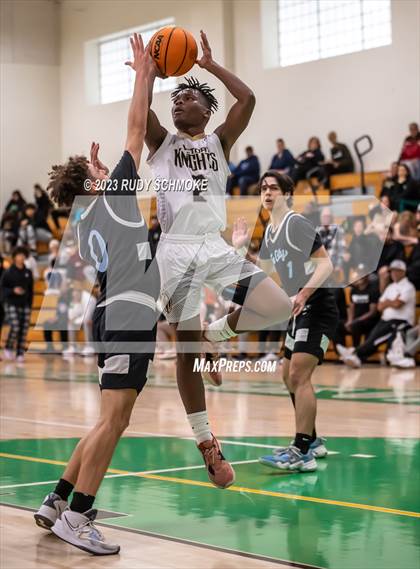 Thumbnail 3 in Victory Christian Academy vs. University City (MLK Showcase) photogallery.