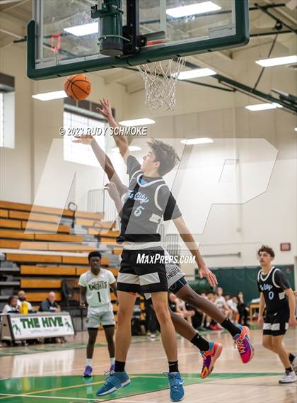 Thumbnail 3 in Victory Christian Academy vs. University City (MLK Showcase) photogallery.
