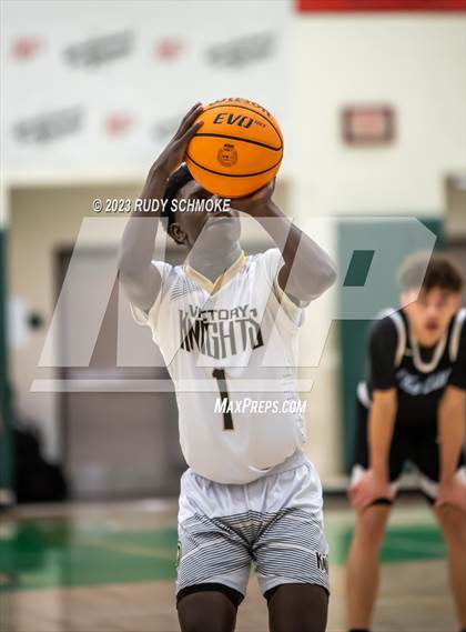 Thumbnail 1 in Victory Christian Academy vs. University City (MLK Showcase) photogallery.