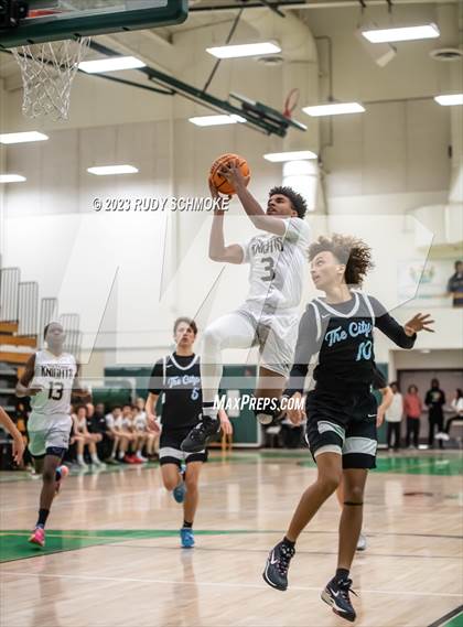 Thumbnail 1 in Victory Christian Academy vs. University City (MLK Showcase) photogallery.