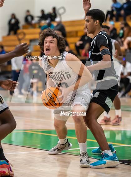 Thumbnail 2 in Victory Christian Academy vs. University City (MLK Showcase) photogallery.