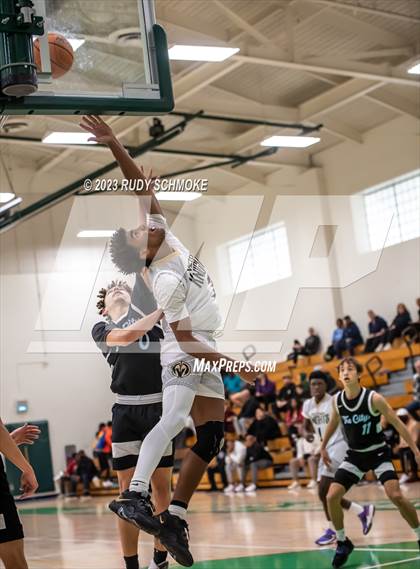 Thumbnail 1 in Victory Christian Academy vs. University City (MLK Showcase) photogallery.
