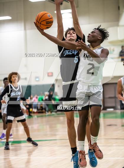 Thumbnail 1 in Victory Christian Academy vs. University City (MLK Showcase) photogallery.