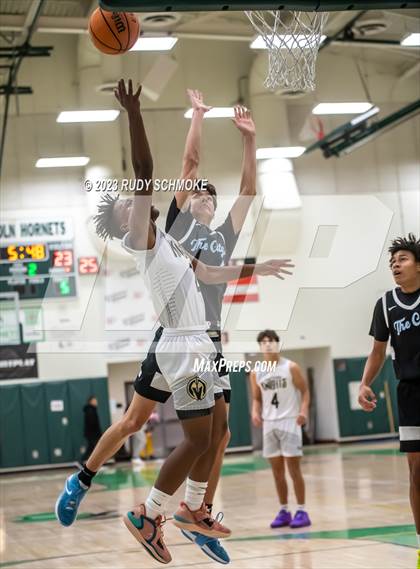 Thumbnail 3 in Victory Christian Academy vs. University City (MLK Showcase) photogallery.