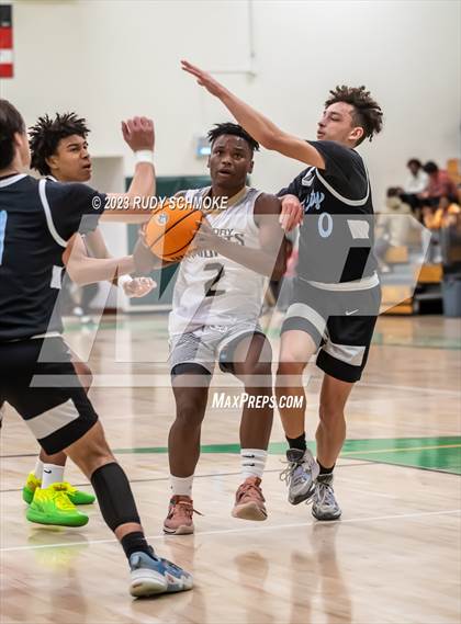 Thumbnail 1 in Victory Christian Academy vs. University City (MLK Showcase) photogallery.