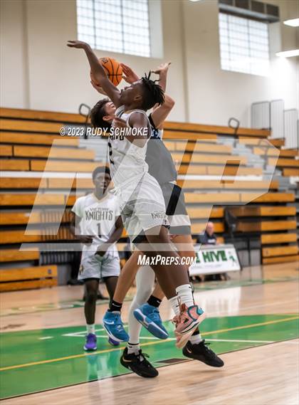 Thumbnail 3 in Victory Christian Academy vs. University City (MLK Showcase) photogallery.
