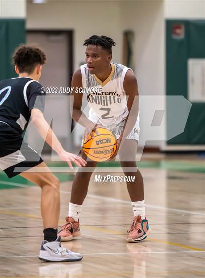 Thumbnail 2 in Victory Christian Academy vs. University City (MLK Showcase) photogallery.
