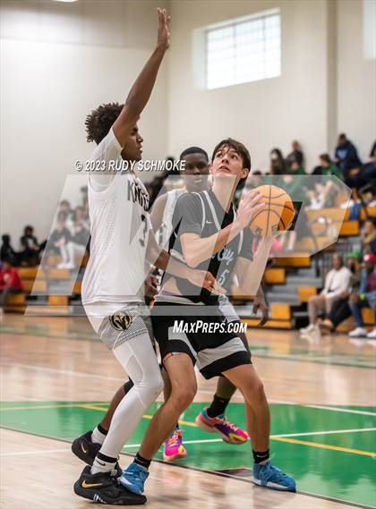 Thumbnail 3 in Victory Christian Academy vs. University City (MLK Showcase) photogallery.