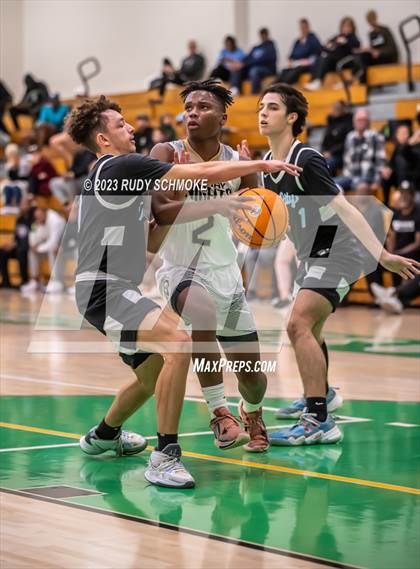 Thumbnail 3 in Victory Christian Academy vs. University City (MLK Showcase) photogallery.