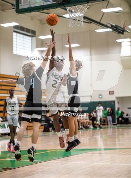 Thumbnail 2 in Victory Christian Academy vs. University City (MLK Showcase) photogallery.