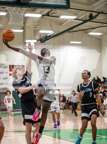 Thumbnail 2 in Victory Christian Academy vs. University City (MLK Showcase) photogallery.